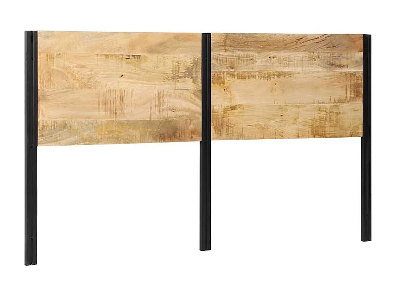 Hoofdeinde 180 cm massief hout mango en ijzer