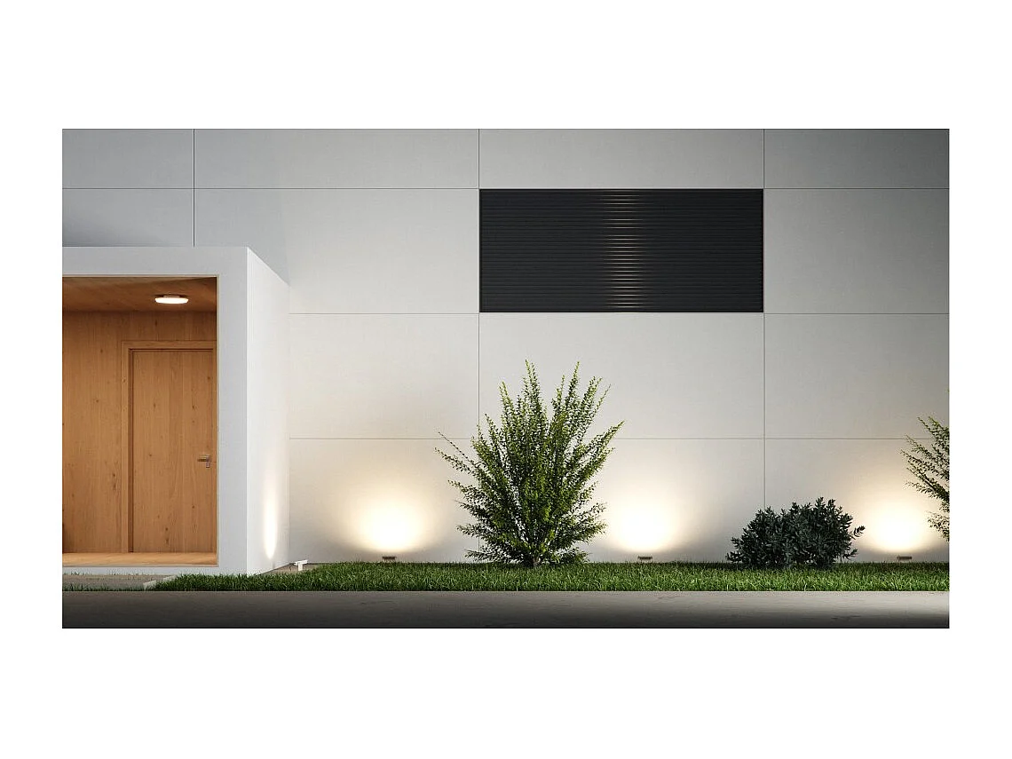 Projecteur LED d'extérieur Sky 20 W IP65 2 700 K Corten - 2 450 lm, aluminium, faisceau 110° Beneito Faure