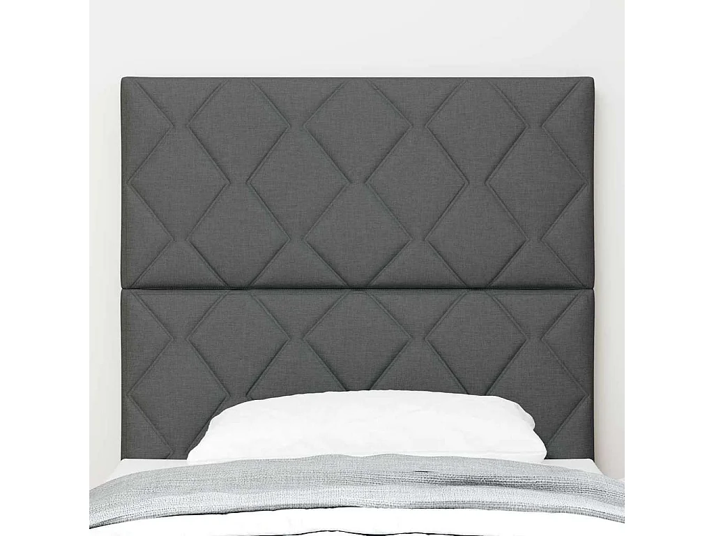 Stoffen Hoofdbord Geometrisch Donkergrijs 100 cm Stof