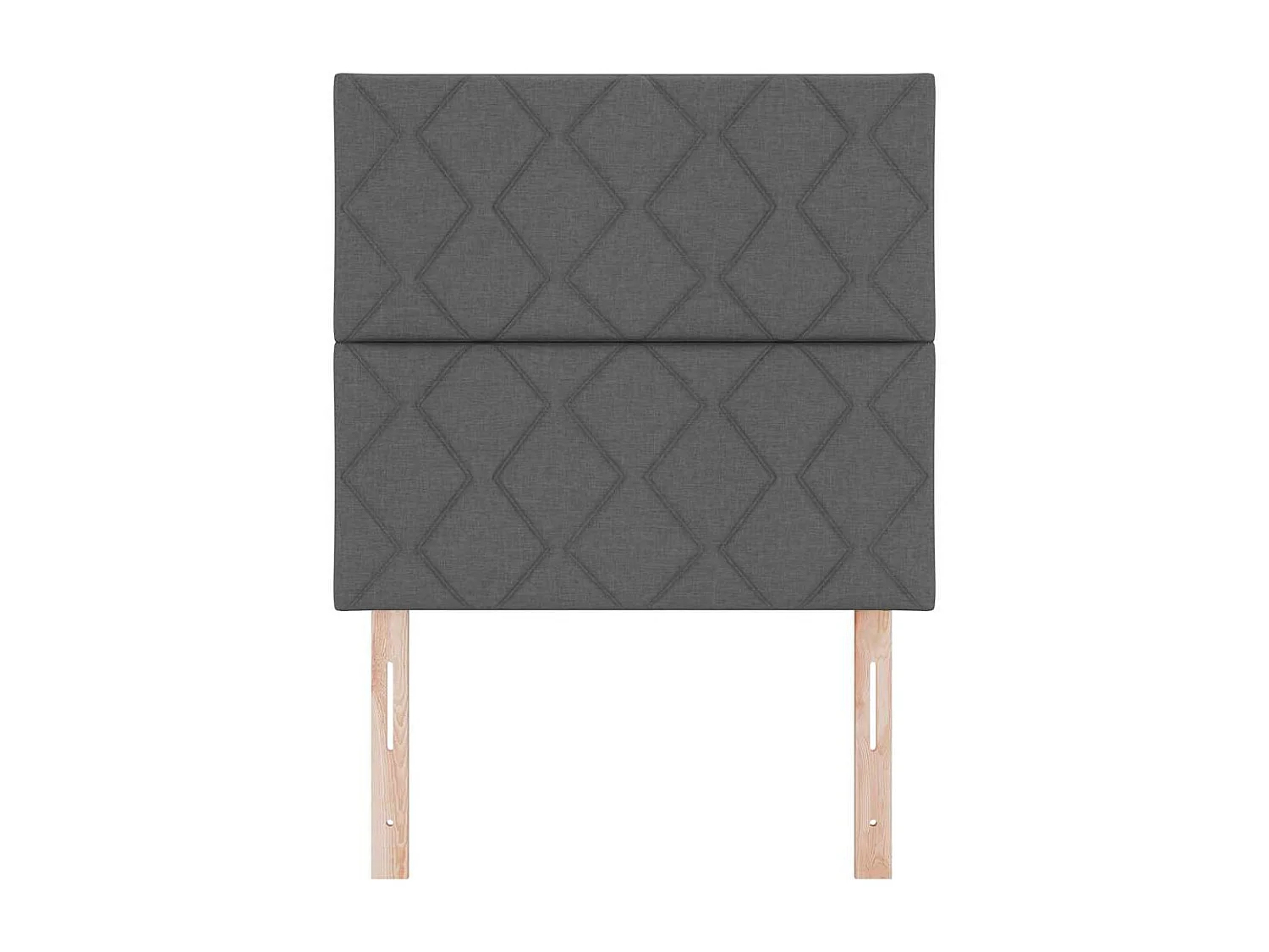 Stoffen Hoofdbord Geometrisch Donkergrijs 100 cm Stof