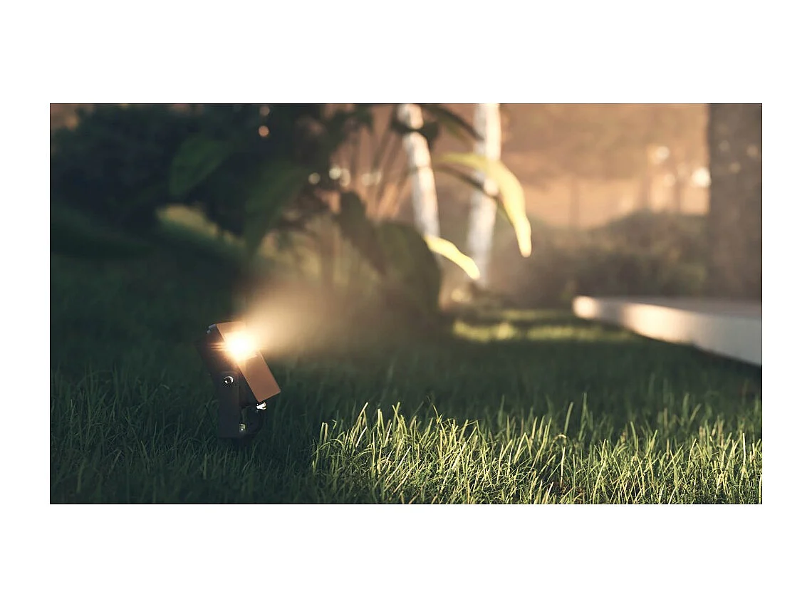 Sky 10W IP65 5000K Weiß LED-Außenfluter - 1150lm, Aluminium, 110° Strahl Beneito Faure