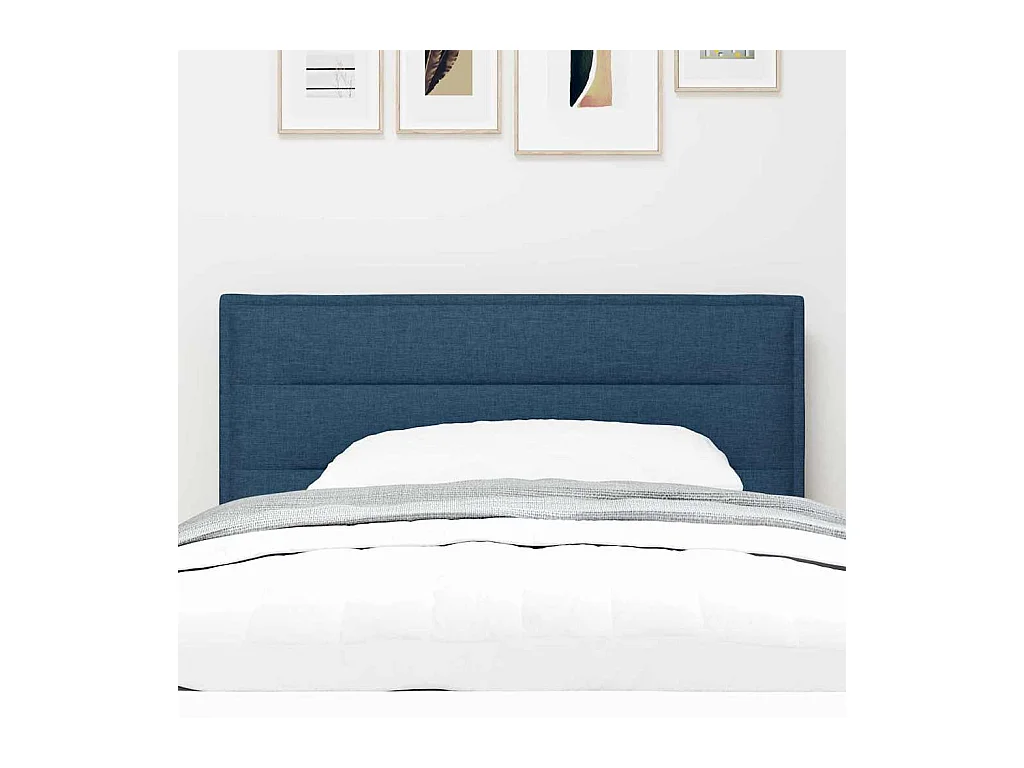 Tête de lit LED avec des lumières à LED Bleu 80 cm tissu