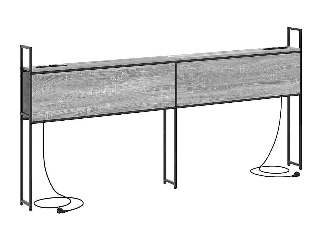 Tête de lit avec Station de Charge Sonoma gris