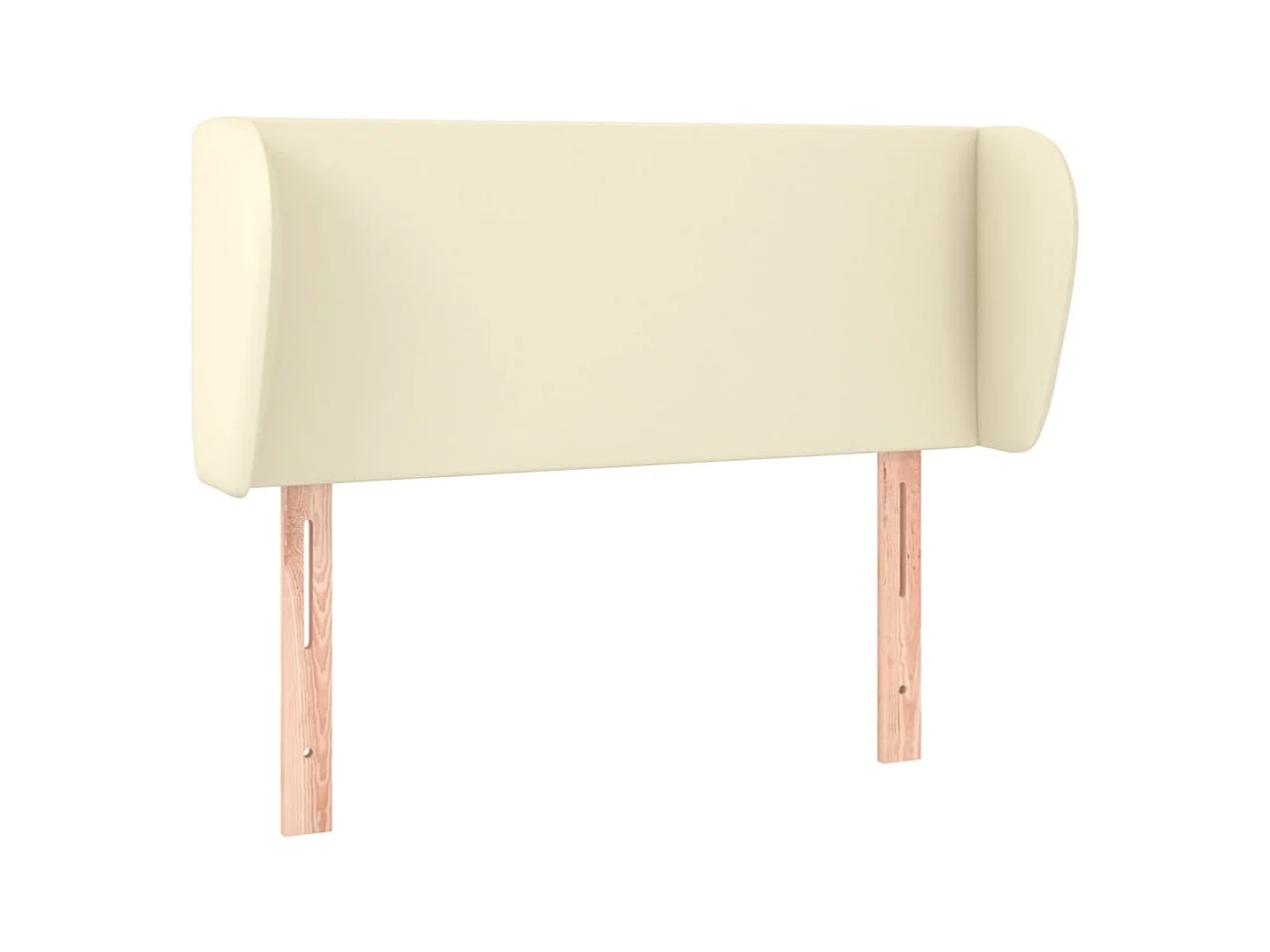 Tête de lit avec oreilles Crème 83x23x78/88 cm Similicuir