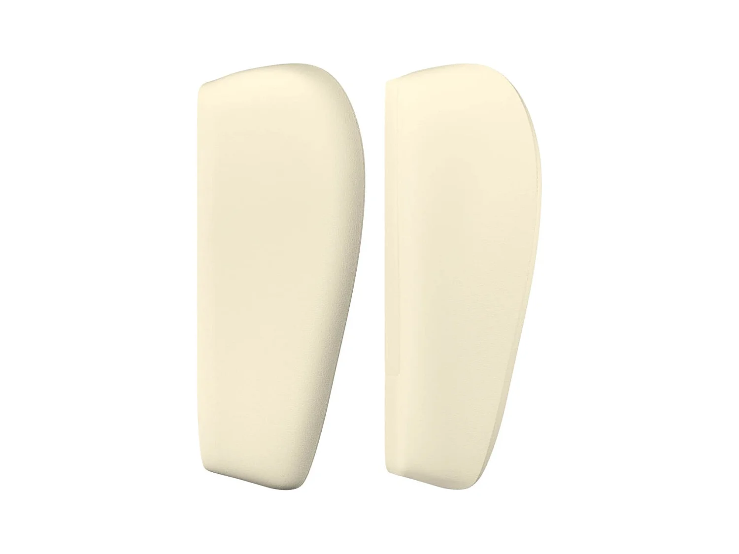 Tête de lit avec oreilles Crème 83x23x78/88 cm Similicuir