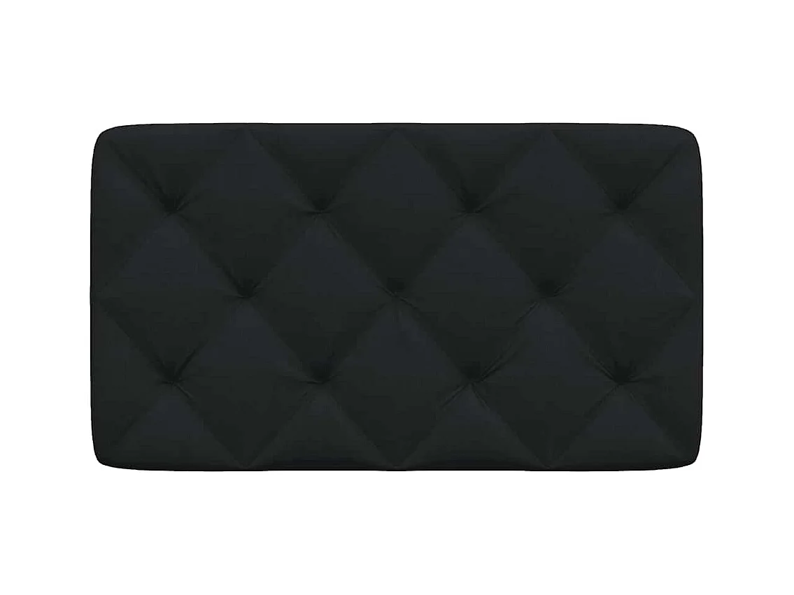 Tête de lit noir 80 cm tissu