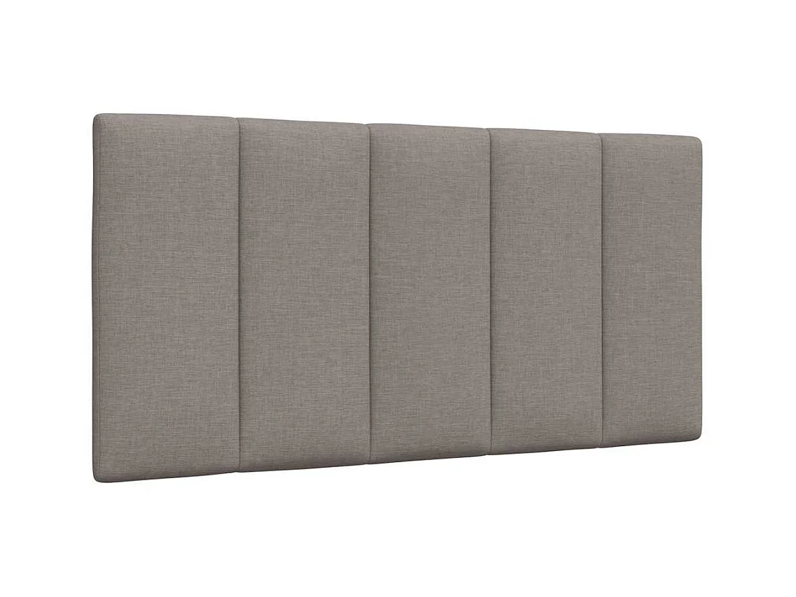 Cabecero de cama acolchado tela gris taupé 100 cm