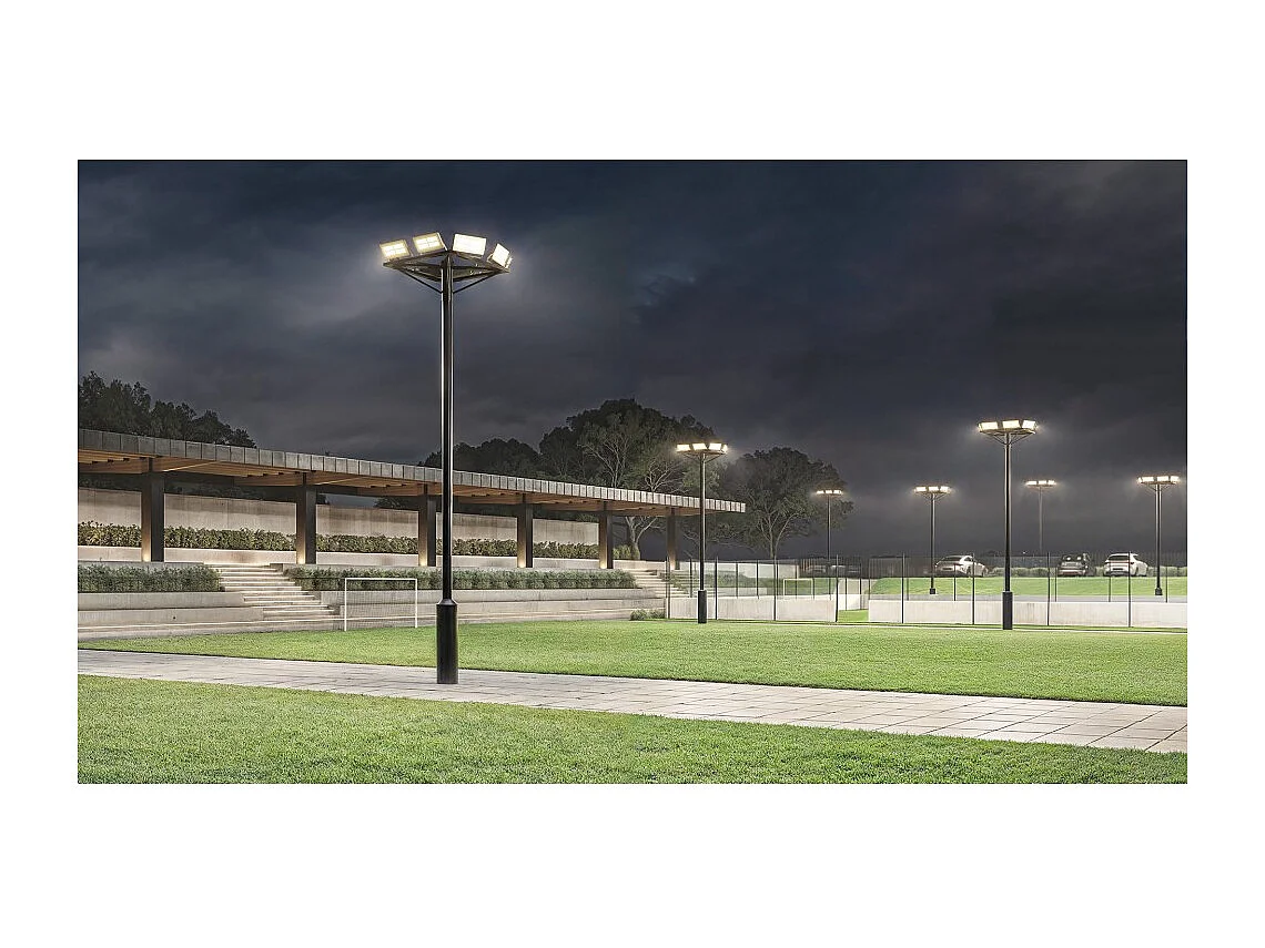 Beneito & Faure Polaris 200W CCT IP65 120° LED-Flutlicht für den Außenbereich - 3000K/4000K/5000K - Mattweiß