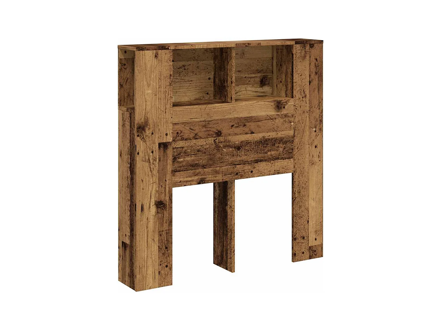 Armoire de tête de lit vieux bois 100x18,5x102,5 cm