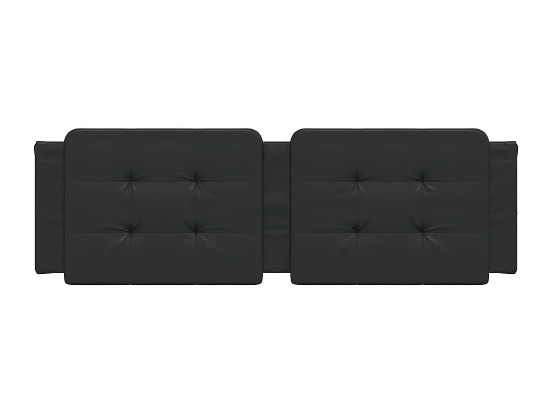 Tête de lit noir 152 cm similicuir