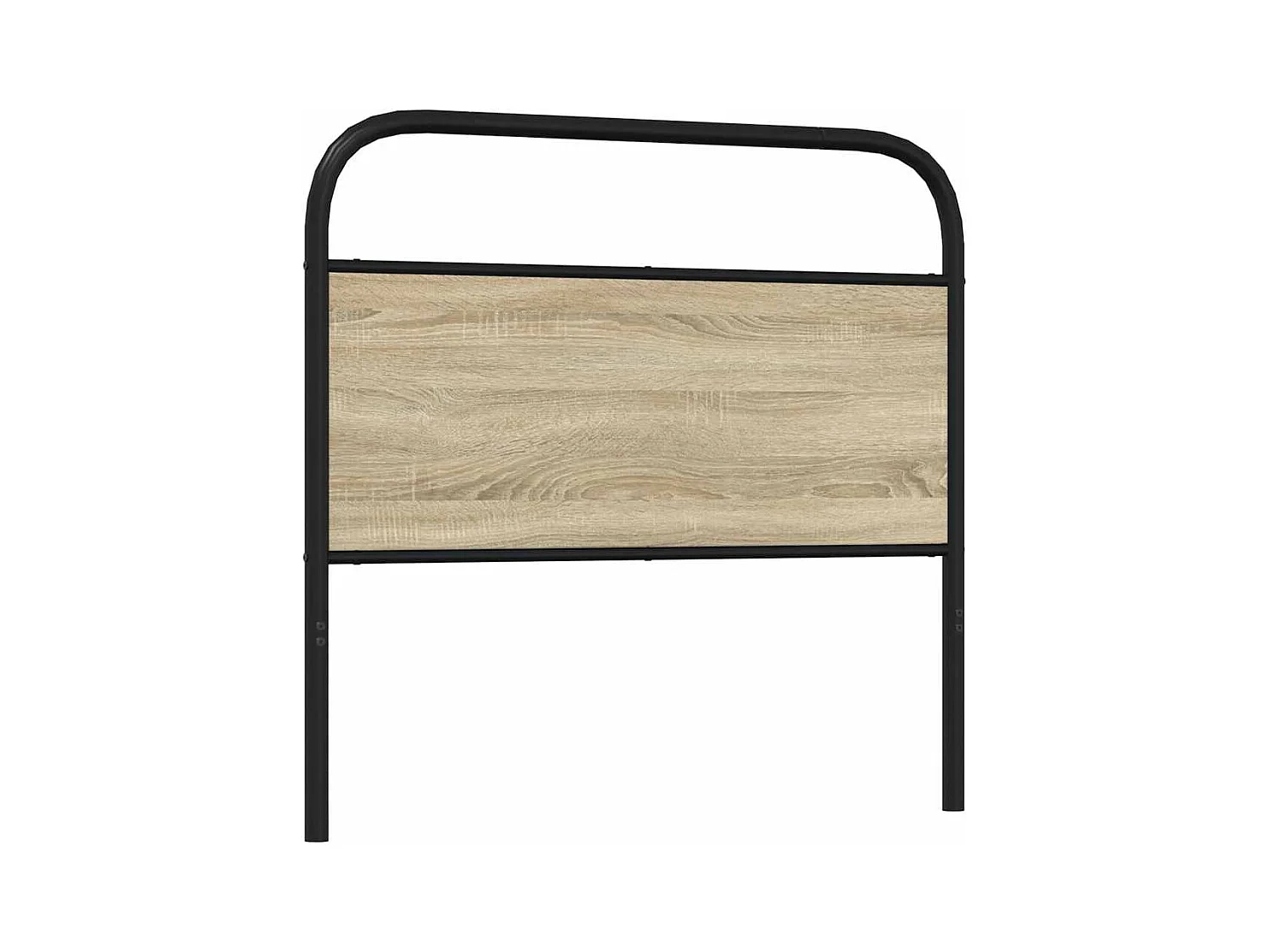 Tête de lit chêne sonoma 100 cm acier et bois d'ingénierie