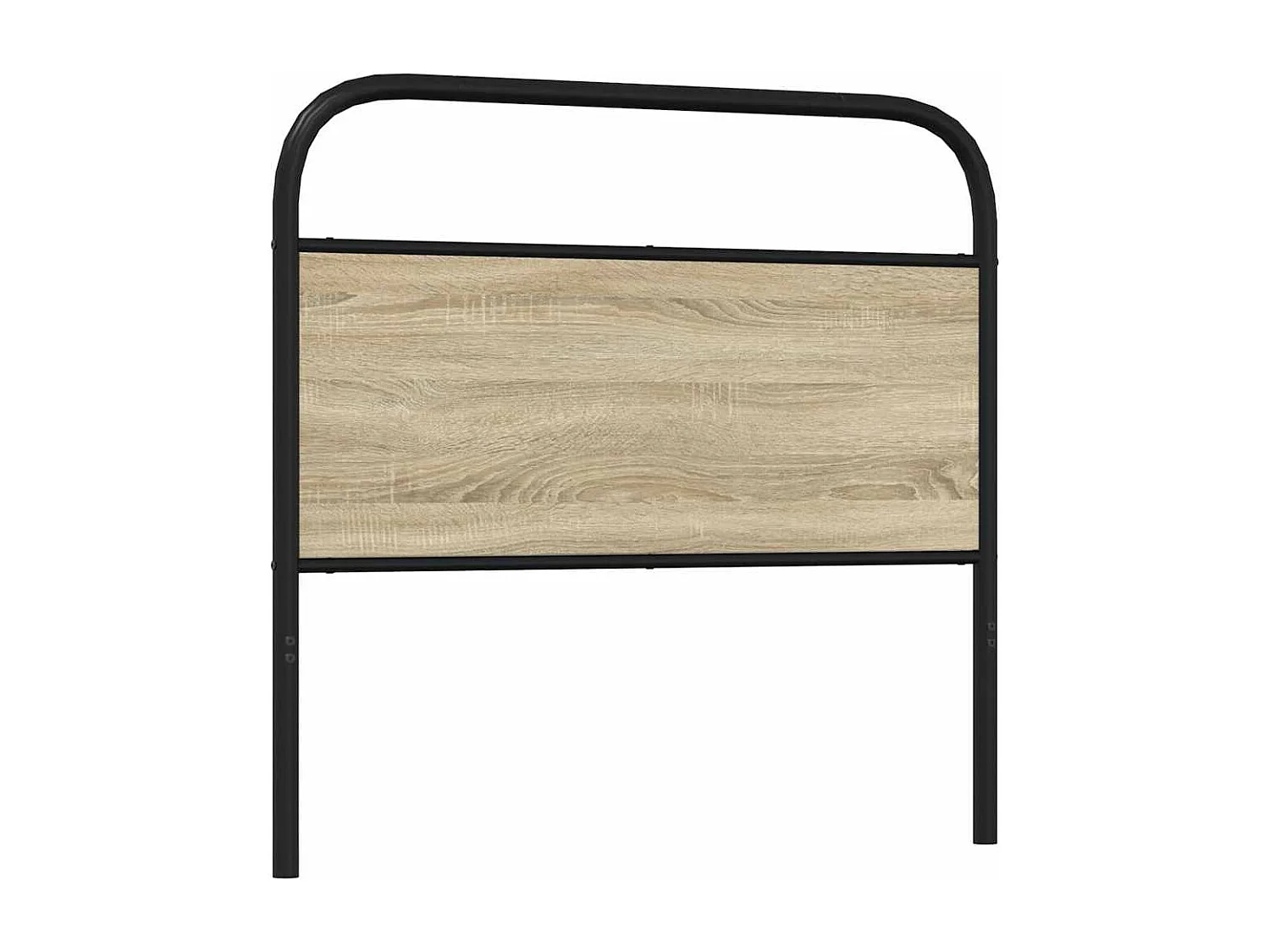 Tête de lit chêne sonoma 100 cm acier et bois d'ingénierie