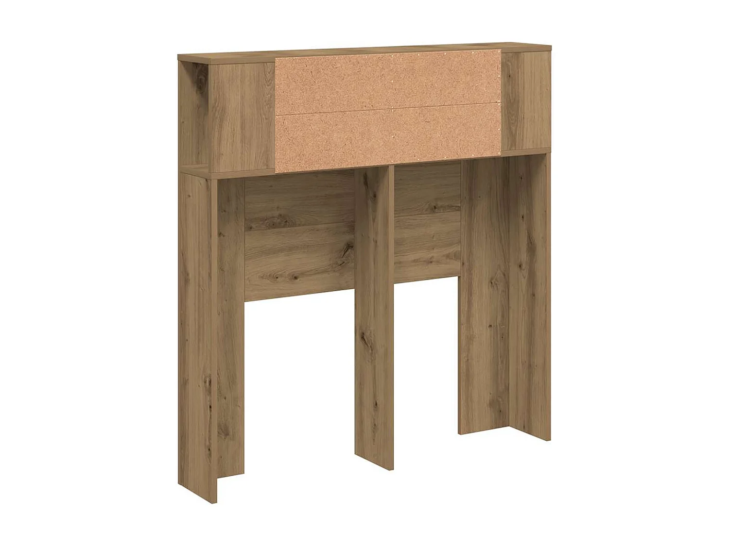 Armoire de tête de lit chêne artisanal 100x18,5x102,5 cm