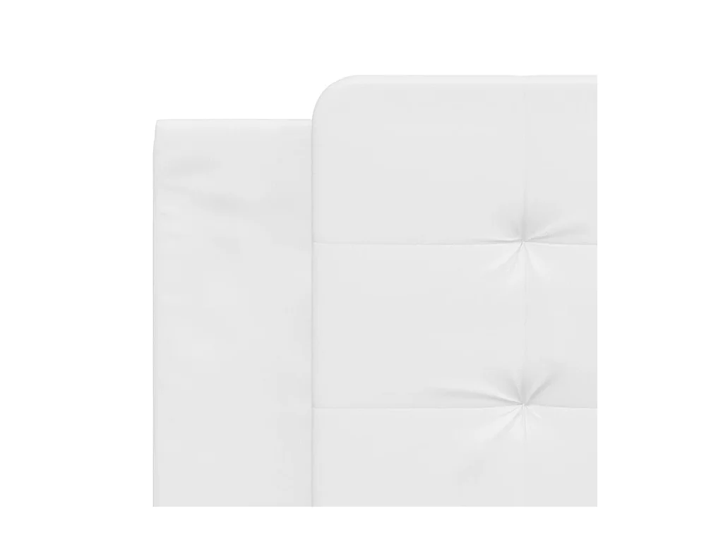 Tête de lit blanc 183 cm similicuir