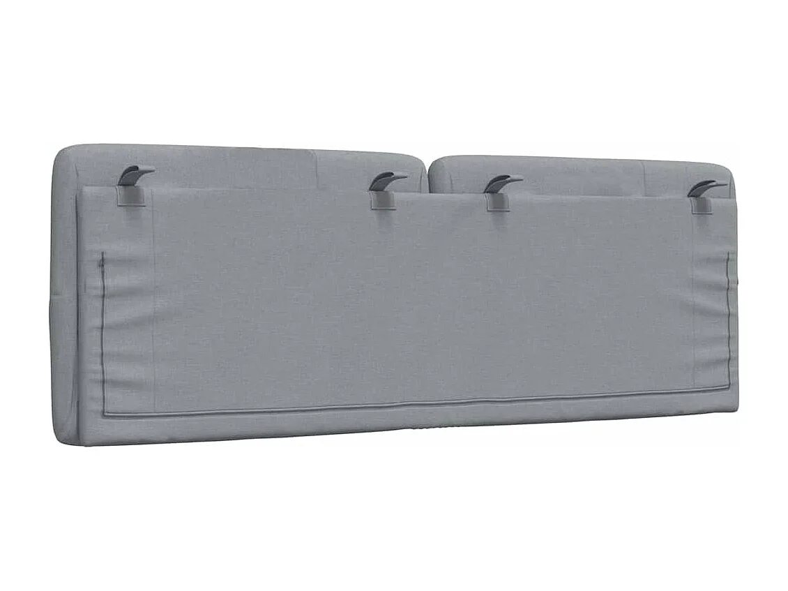 Tête de lit gris clair 120 cm tissu