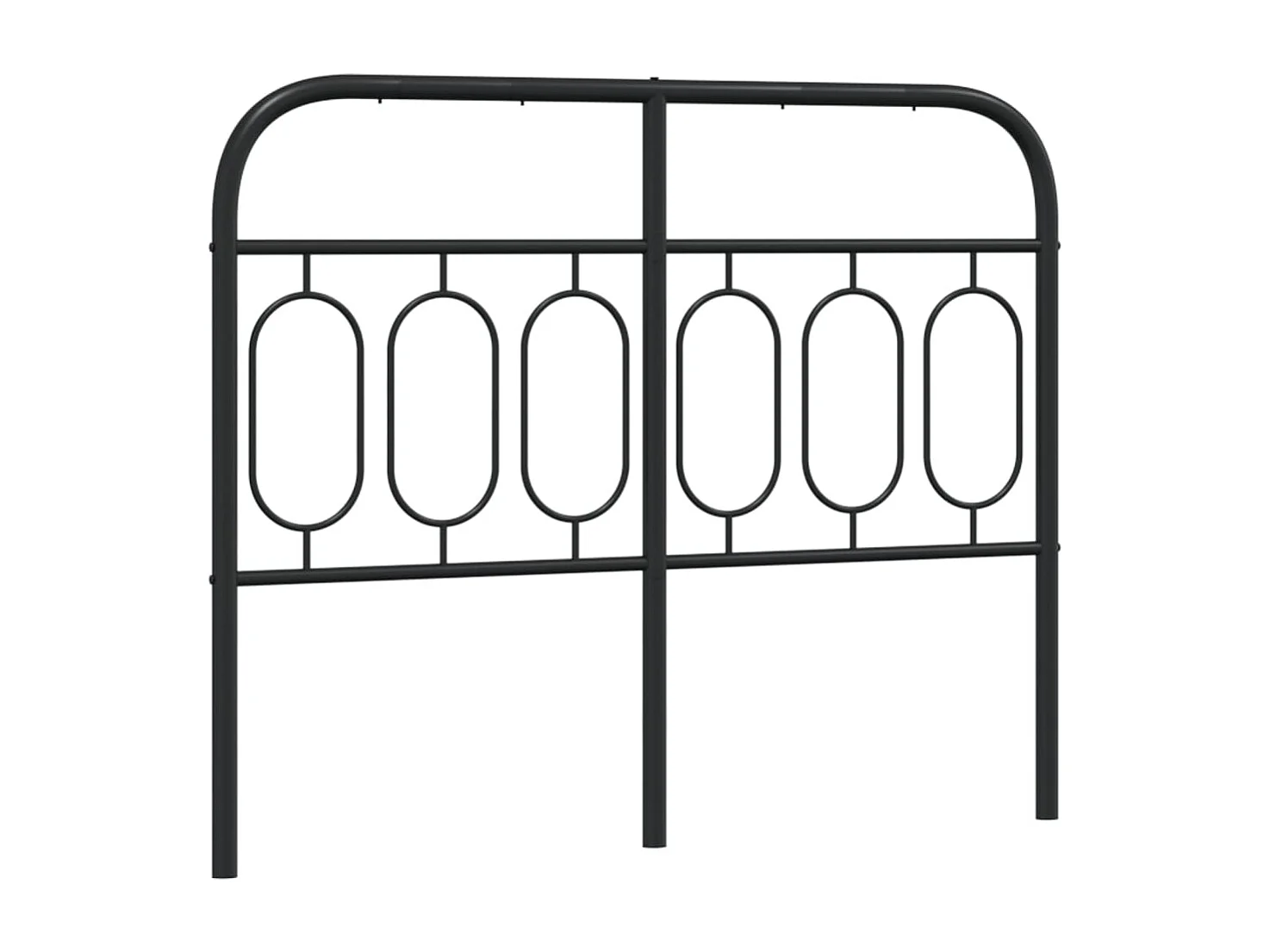 Cabeceira de cama 120 cm metal preto
