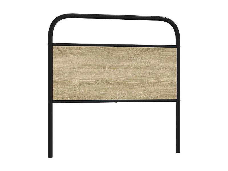 Tête de lit chêne sonoma 107 cm acier et bois d'ingénierie