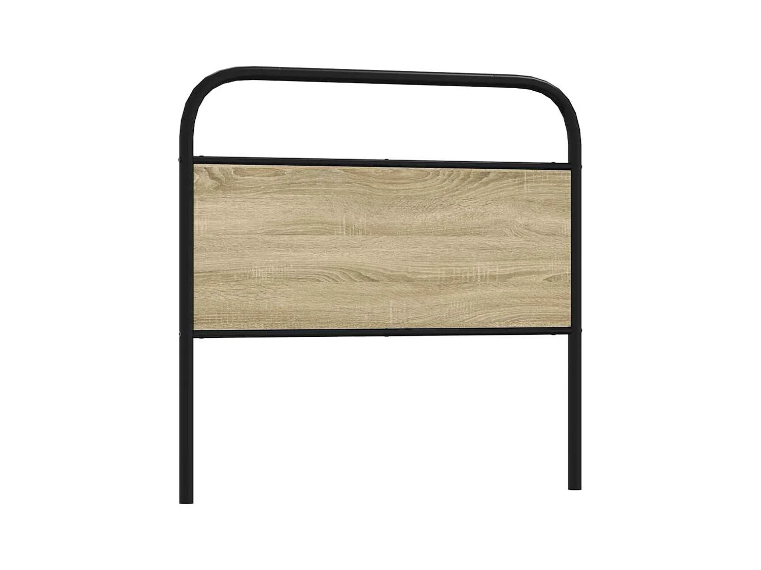 Tête de lit chêne sonoma 107 cm acier et bois d'ingénierie
