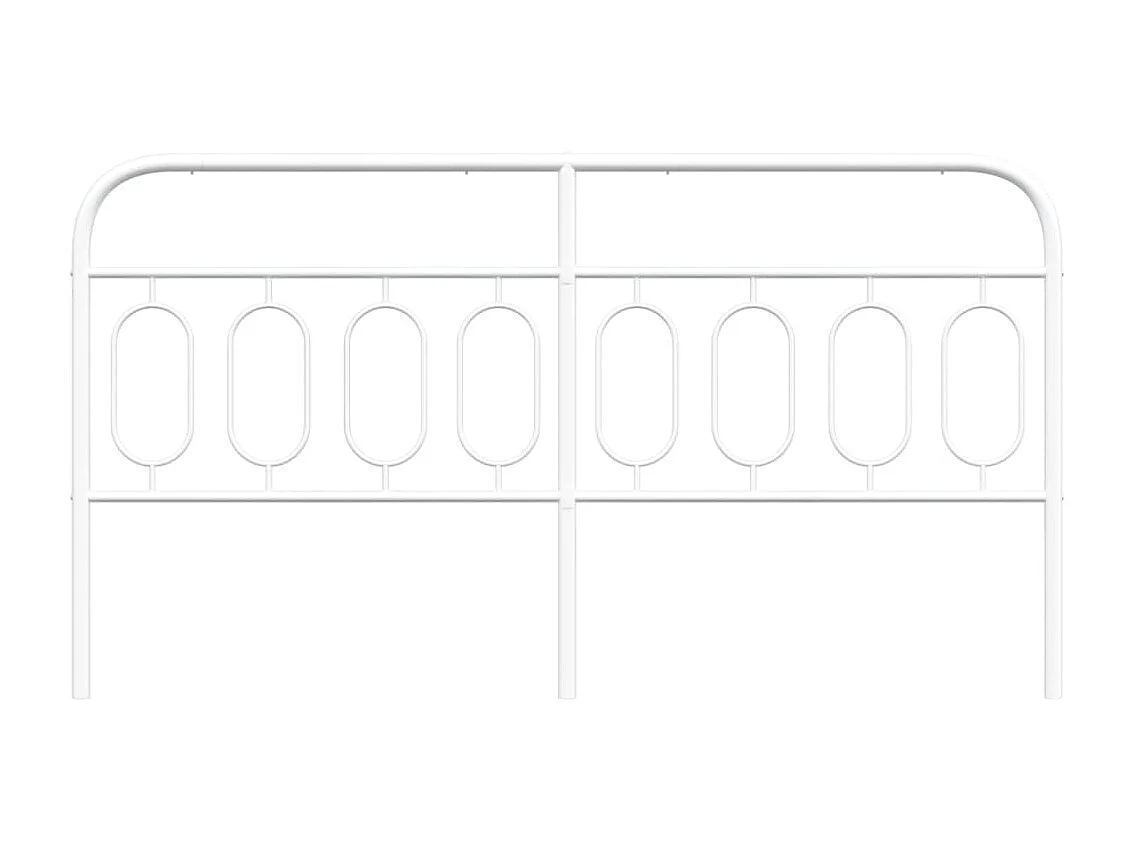 Tête de lit métal blanc 160 cm