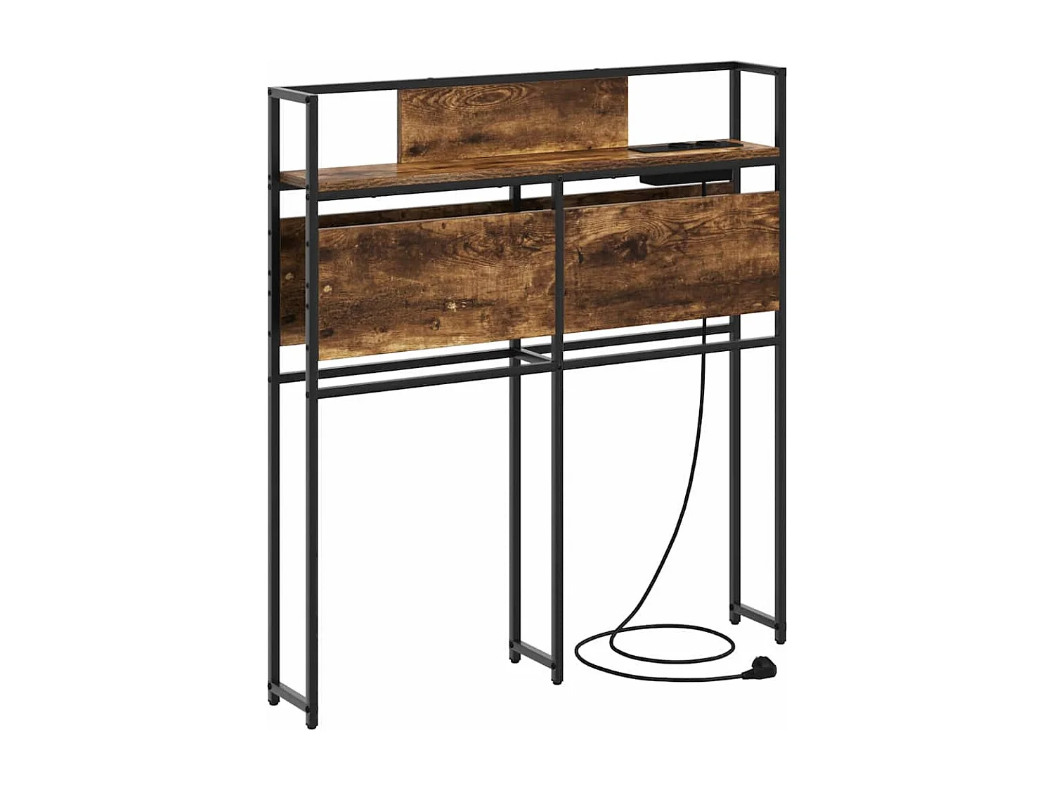 Tête de lit de rangement Chêne fumé 80 cm Bois d'ingénierie