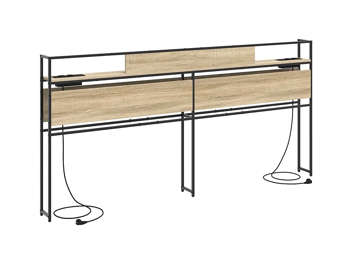 Tête de lit de rangement Chêne sonoma 180 cm Bois d'ingénierie