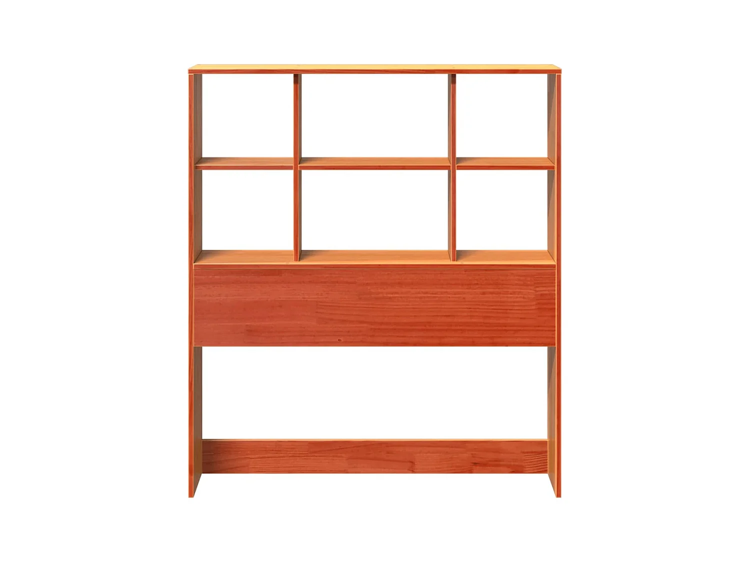 Tête de lit avec rangement cire marron 90 cm bois massif de pin