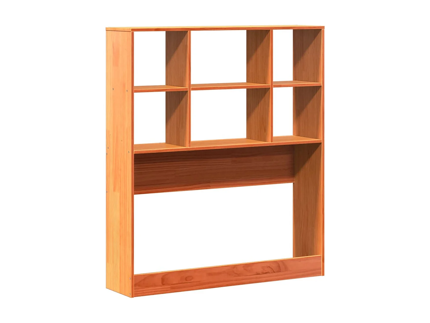 Tête de lit avec rangement cire marron 90 cm bois massif de pin