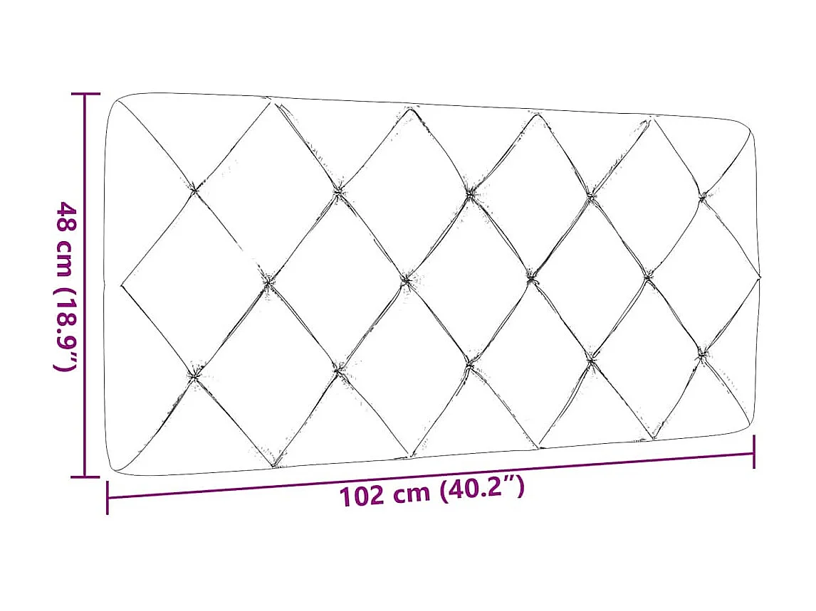 Almofadão de cabeceira 100 cm tecido preto