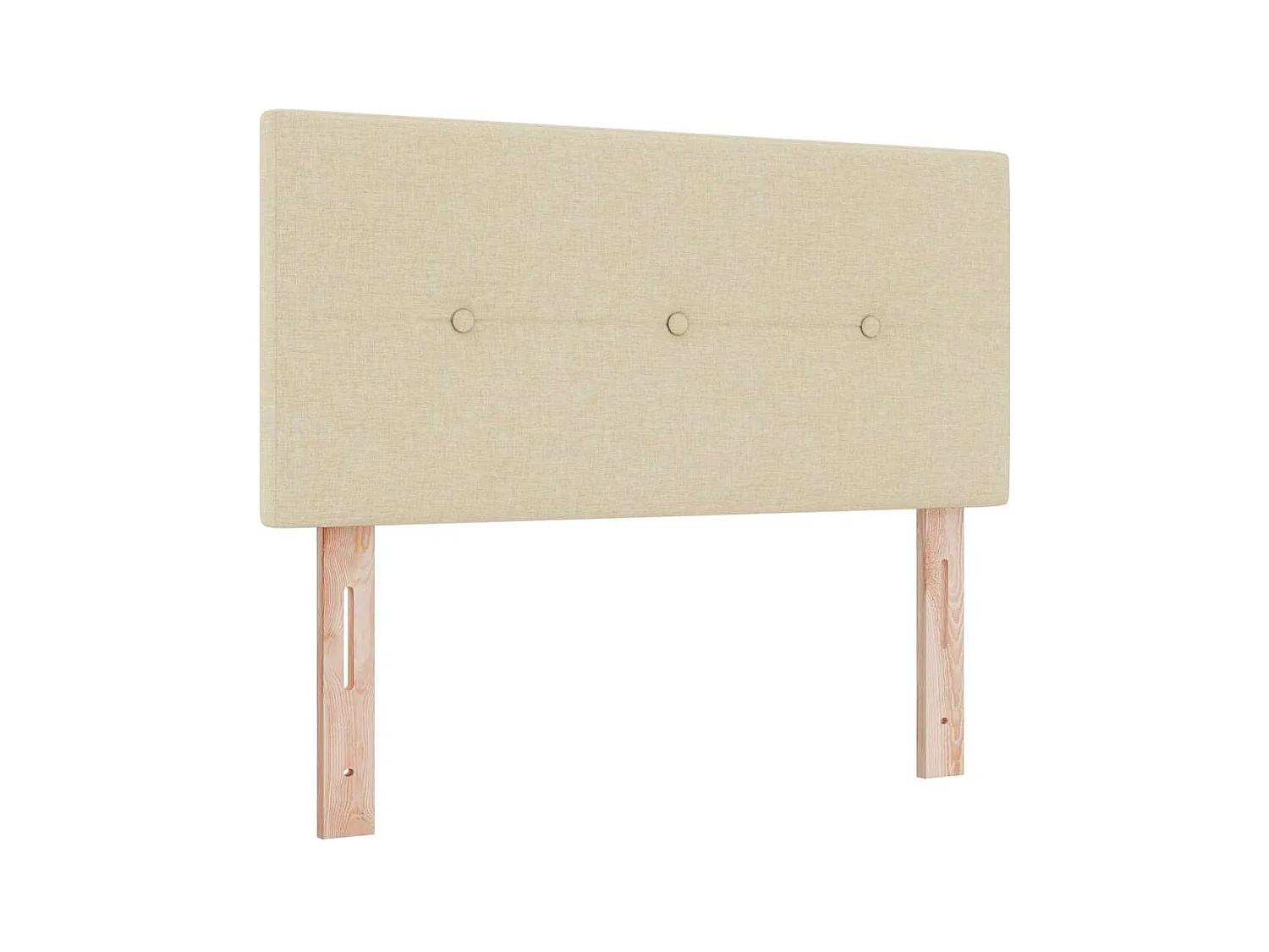 Tête de lit avec tête de lit Crème 100 cm tissu