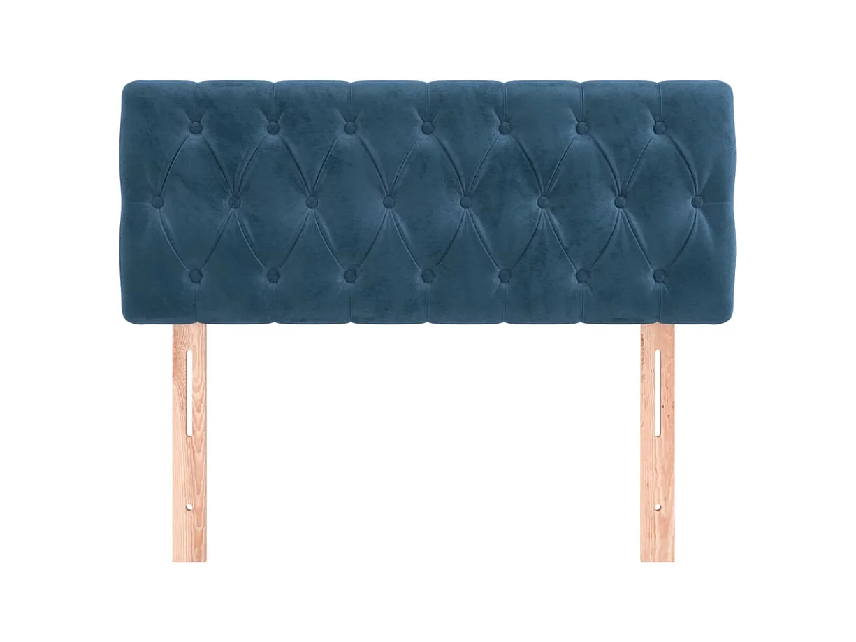 Tête de lit Bleu foncé 90x7x78/88 cm Velours