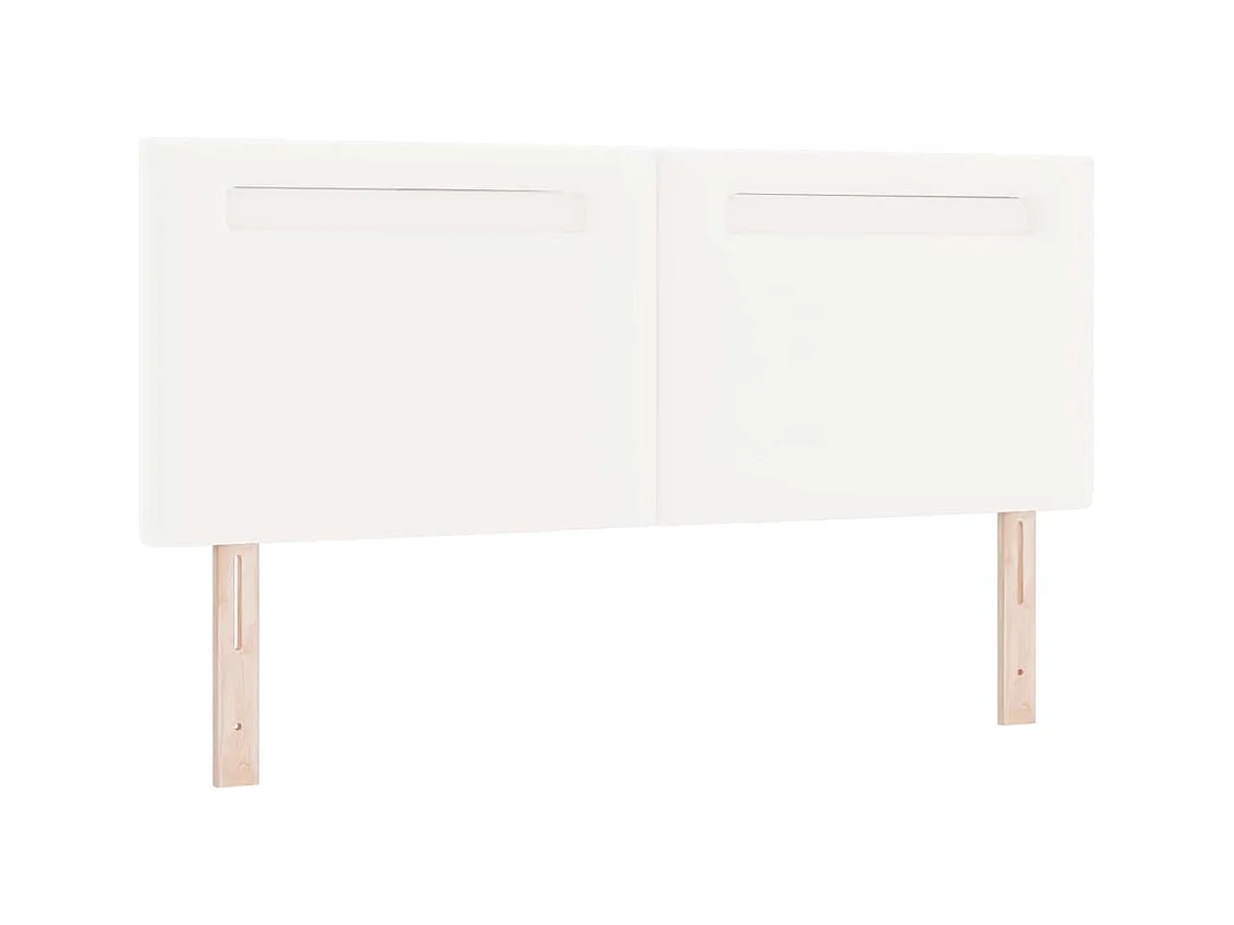 Cabecero con luces de tiras LED Montaje en la pared 160 cm PVC