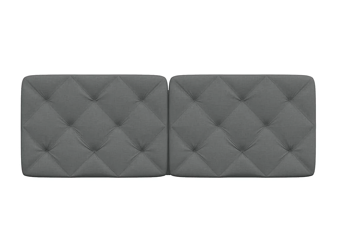 Tête de lit gris foncé 120 cm tissu