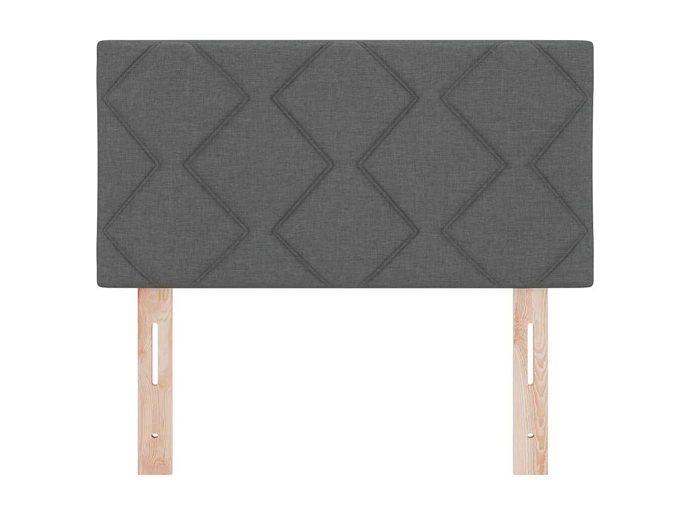 Stoffen Hoofdbord Geometrisch Donkergrijs 80 cm Stof