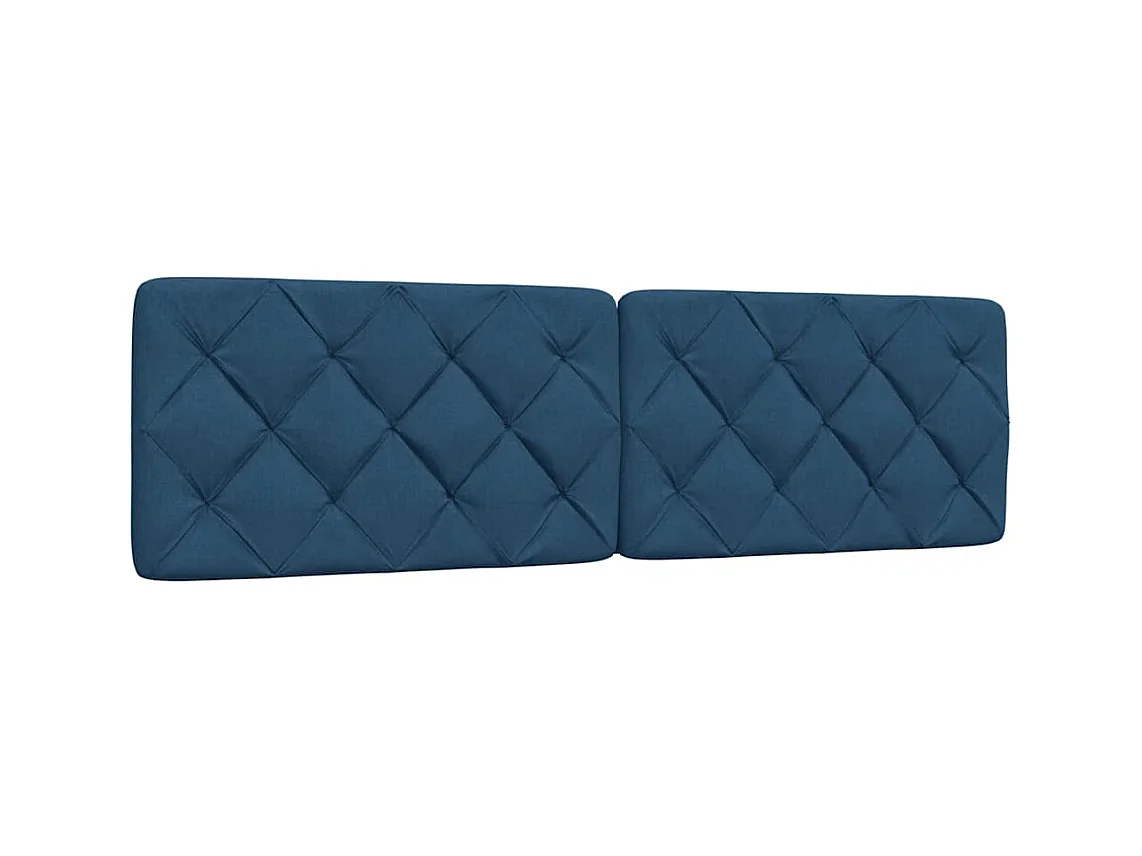 Tête de lit bleu 180 cm tissu