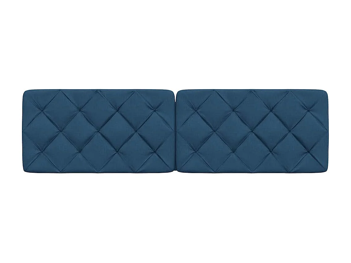 Hoofdbordkussen 180 cm stof blauw