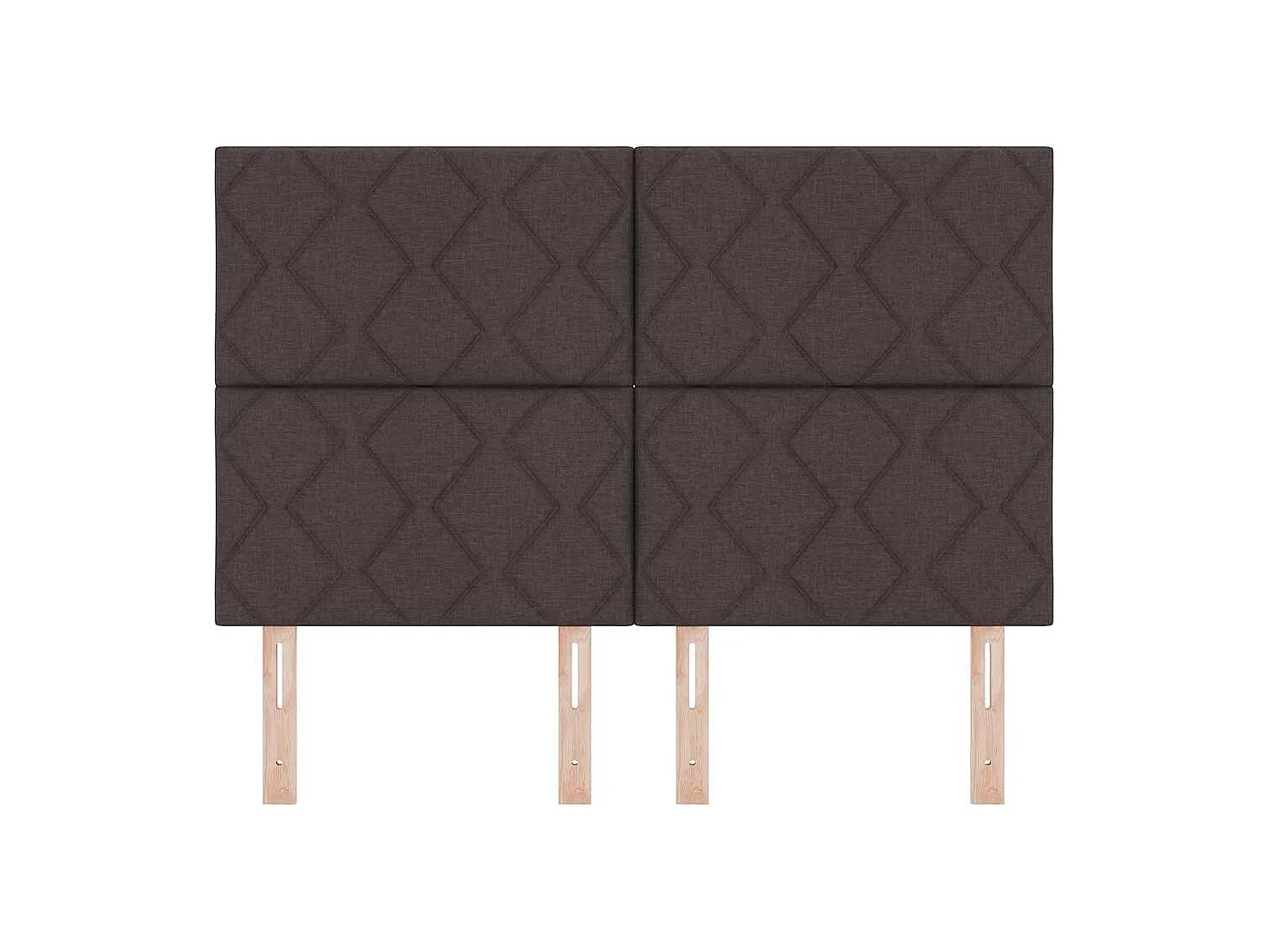 Tête de Lit en Tissu Géométrique Marron foncé 140 cm tissu