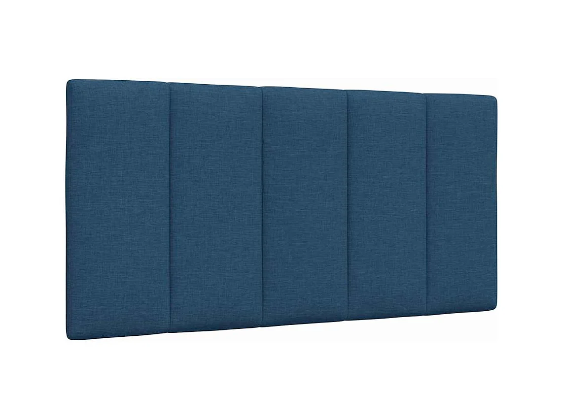 Tête de lit bleu 100 cm tissu