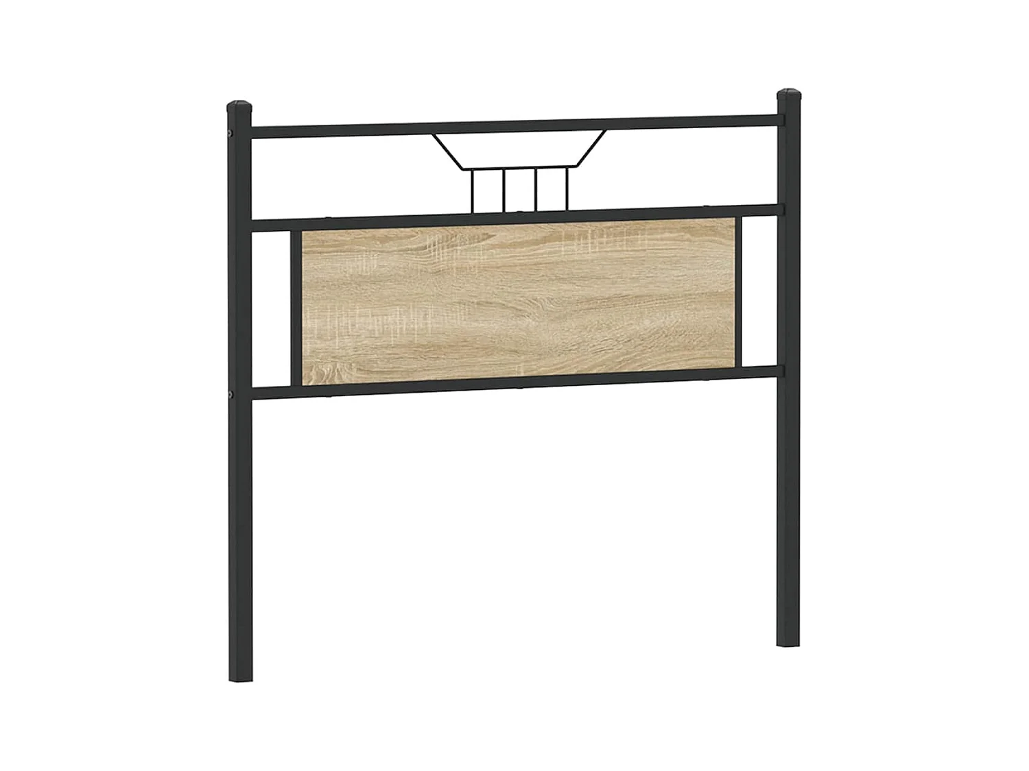 Tête de lit chêne sonoma 100 cm bois d'ingénierie et acier