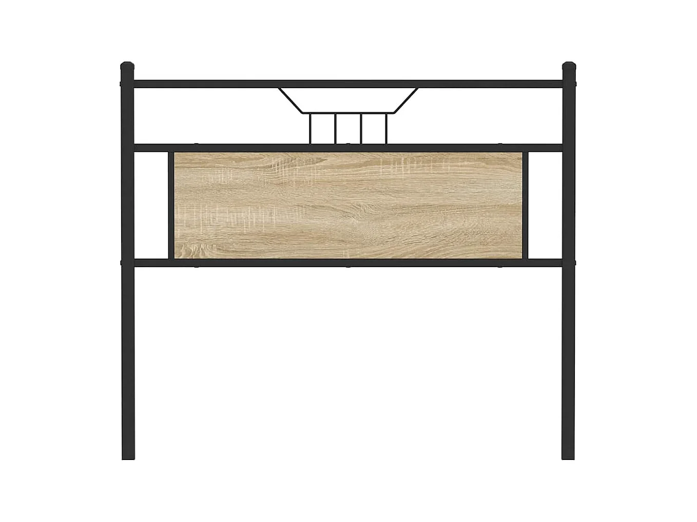 Tête de lit chêne sonoma 100 cm bois d'ingénierie et acier