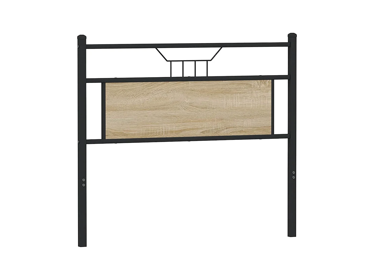 Tête de lit chêne sonoma 100 cm bois d'ingénierie et acier
