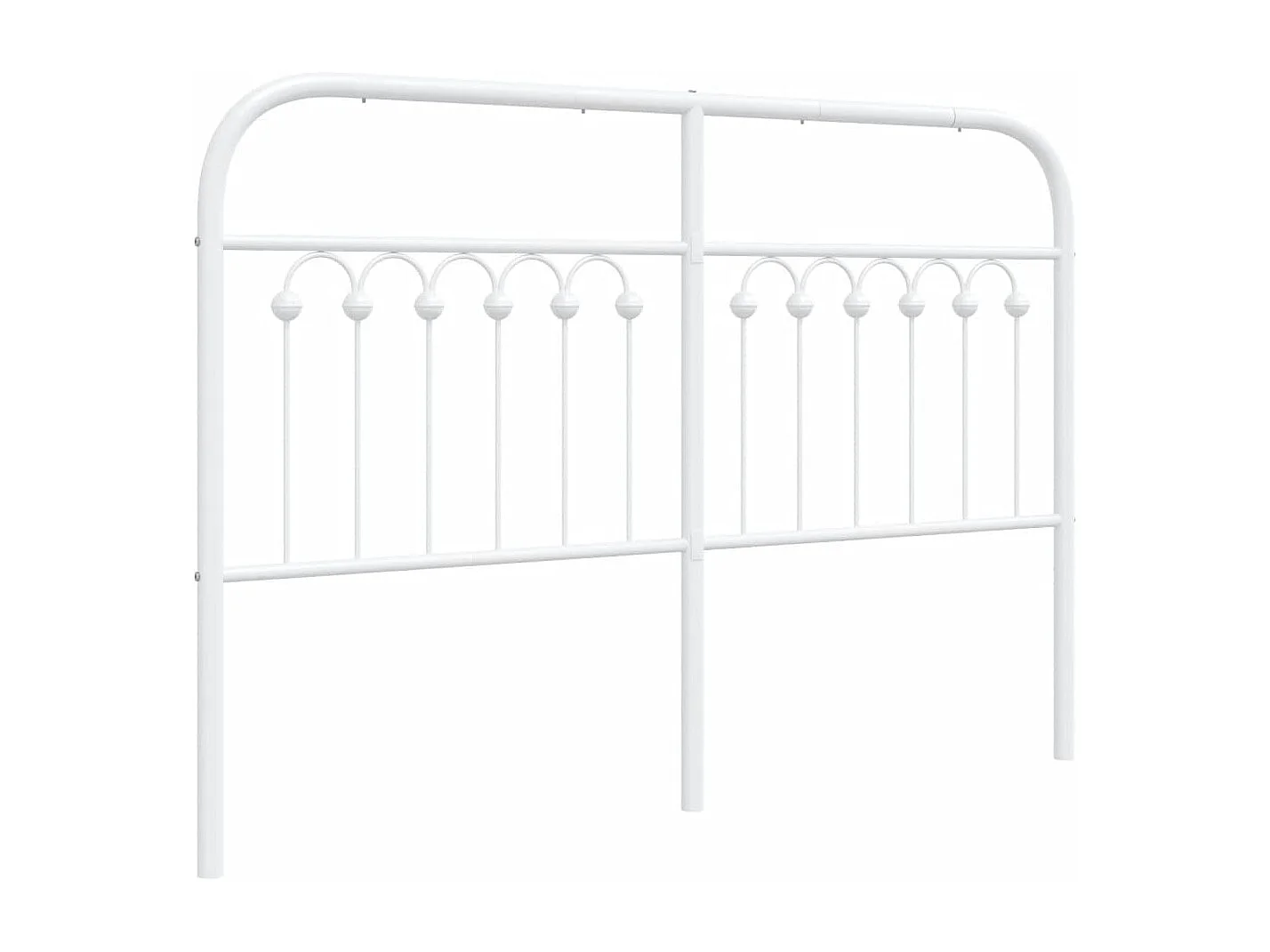 Hoofdbord 135 cm metaal wit