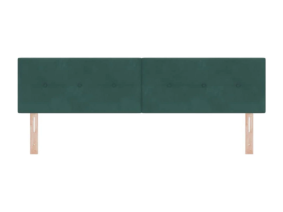 Hoofdbord Wandgemonteerd Donkergroen 180 cm Fluweel