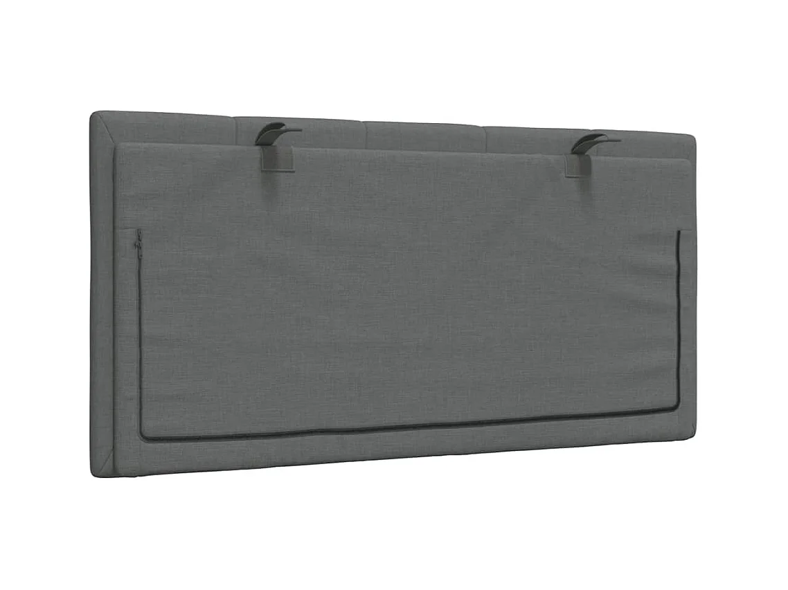 Hoofdbordkussen "Hanko" 100 cm stof donkergrijs