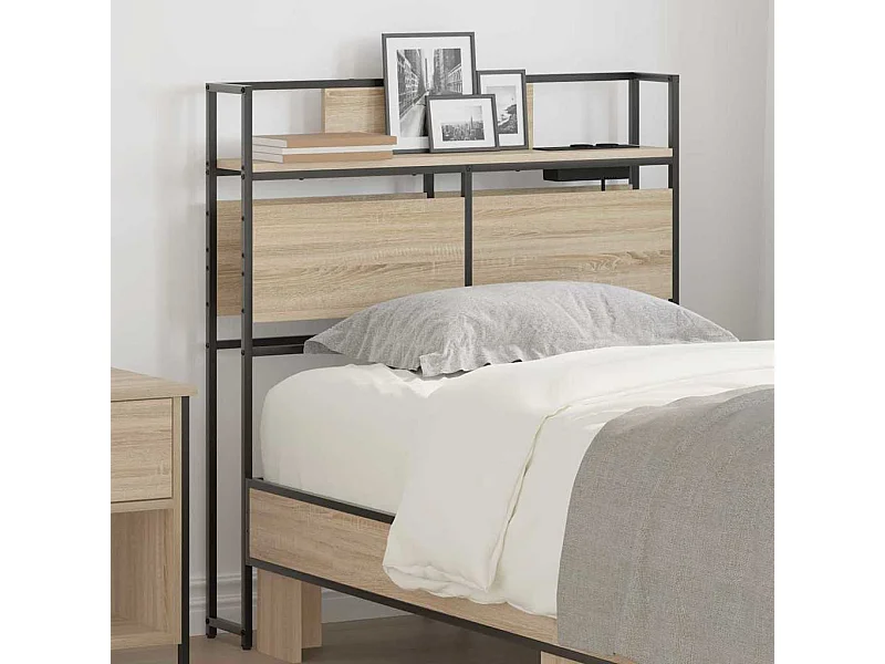 Tête de lit de rangement Chêne sonoma 100 cm Bois d'ingénierie