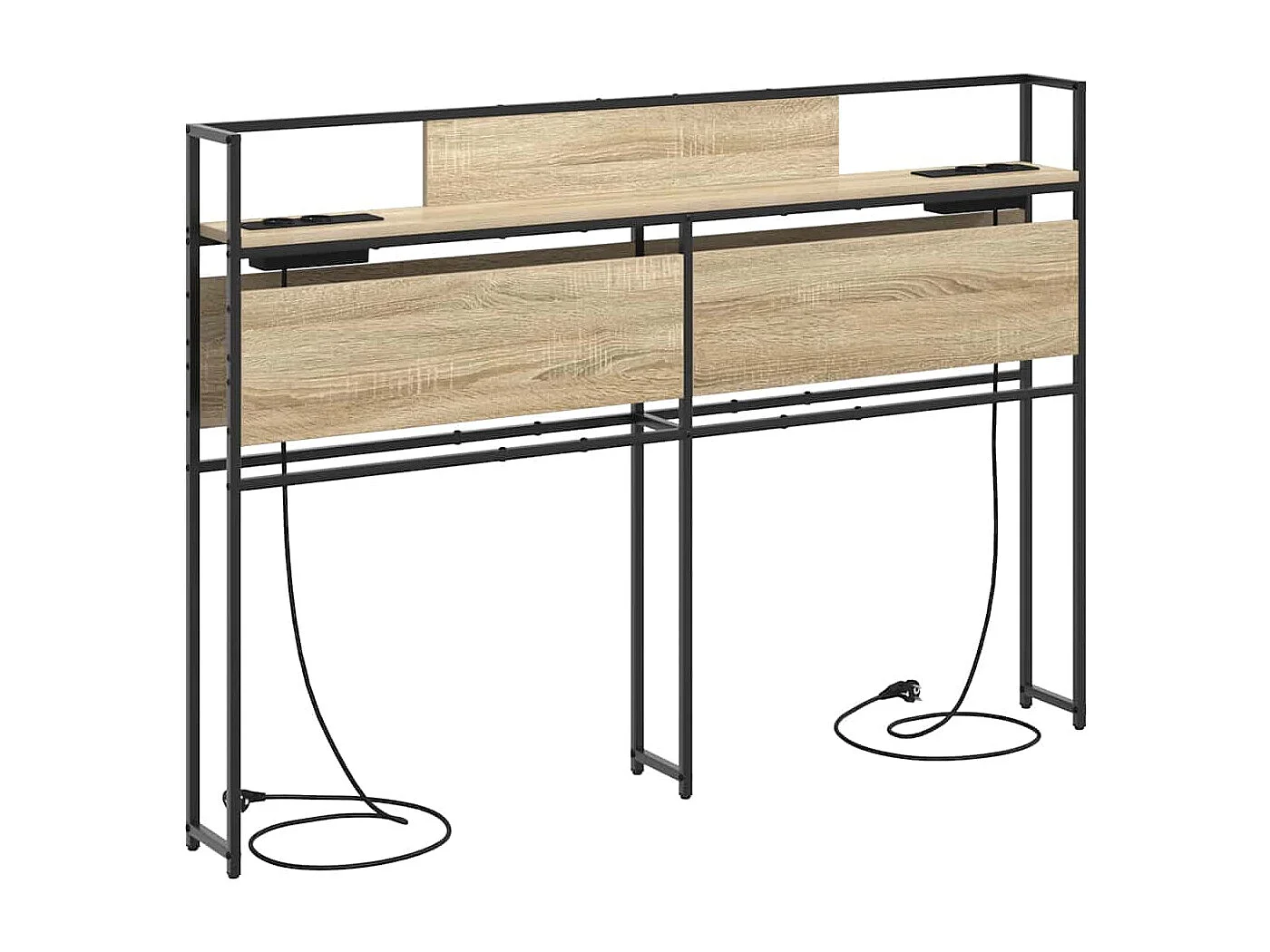 Tête de lit de rangement Chêne sonoma 150 cm Bois d'ingénierie