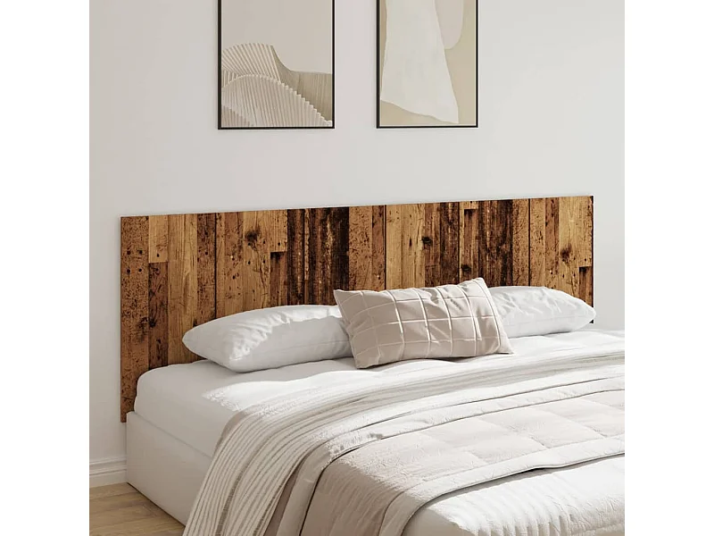 Tête de lit murale vieux bois 240x1,5x80 cm bois d'ingénierie