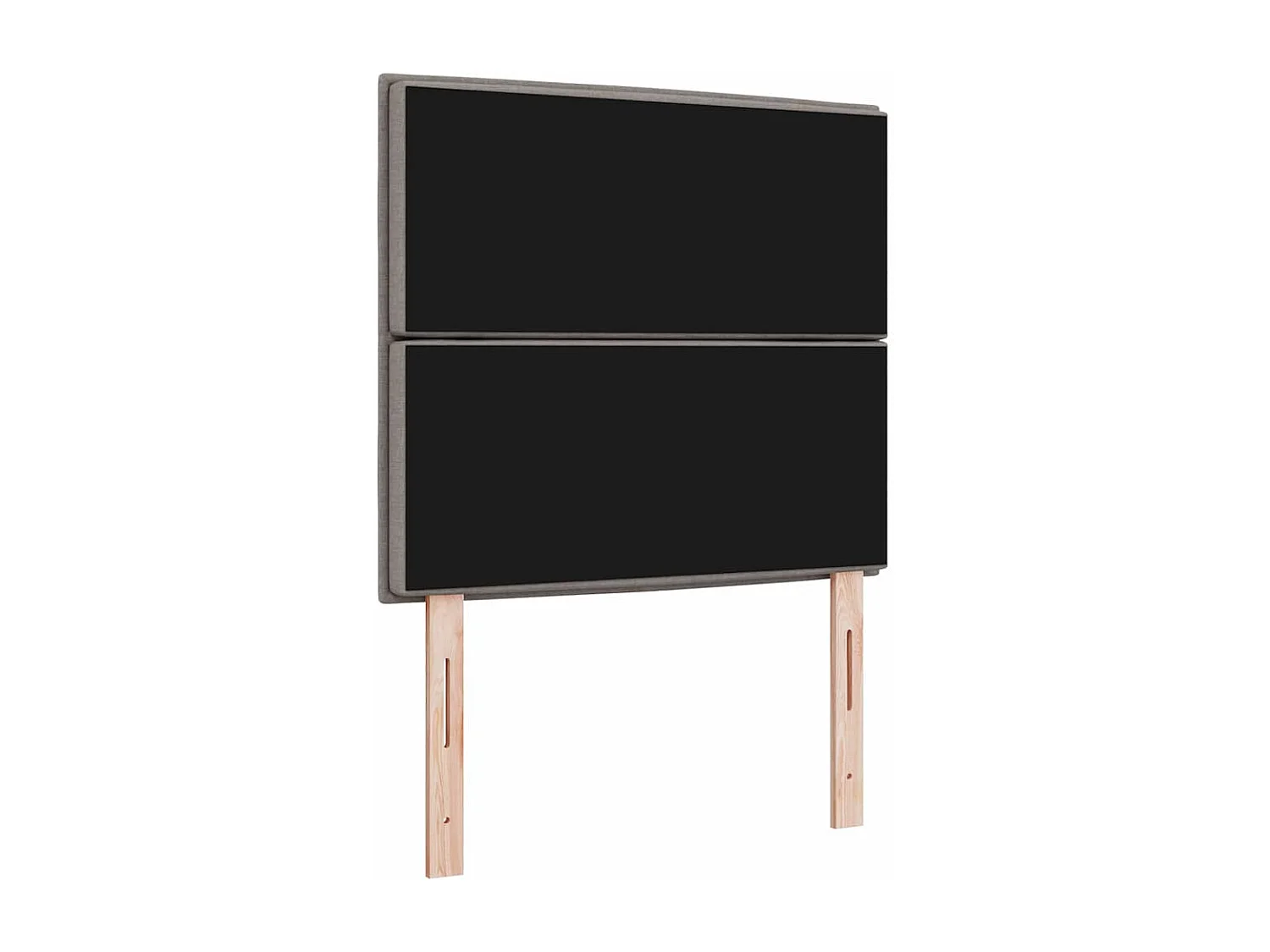 Tête de lit LED avec des lumières à LED Taupe 80 cm tissu