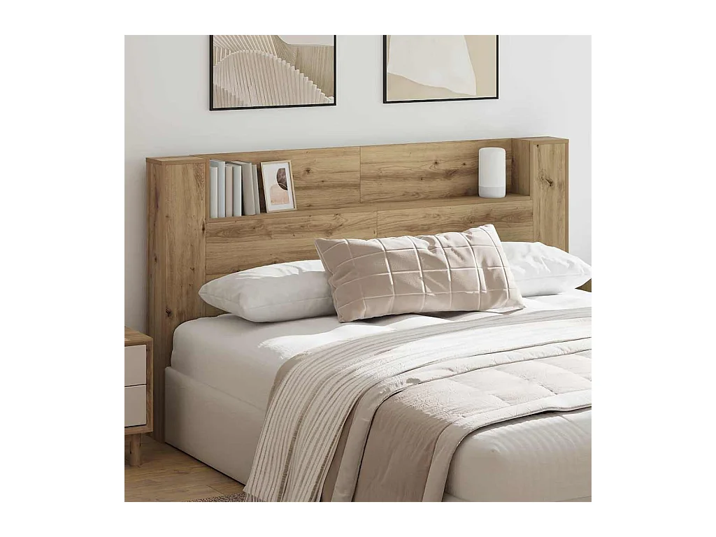 Tête de Lit chêne artisanal 180 x 17 x 104,5 cm