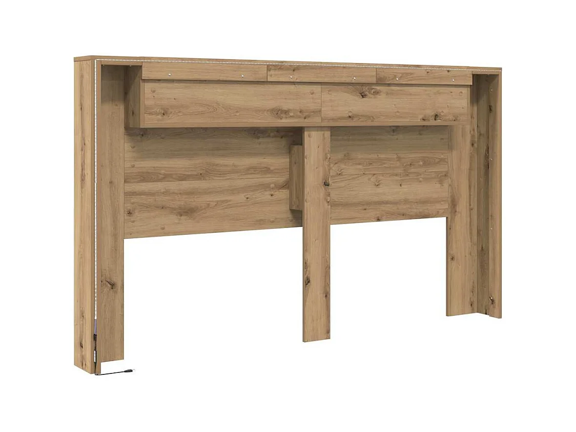 Tête de Lit chêne artisanal 180 x 17 x 104,5 cm