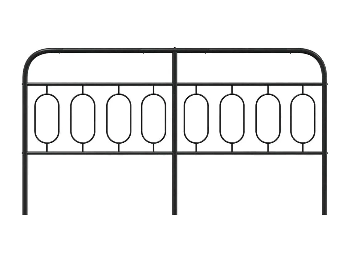 Cabeceira de cama 183 cm metal preto